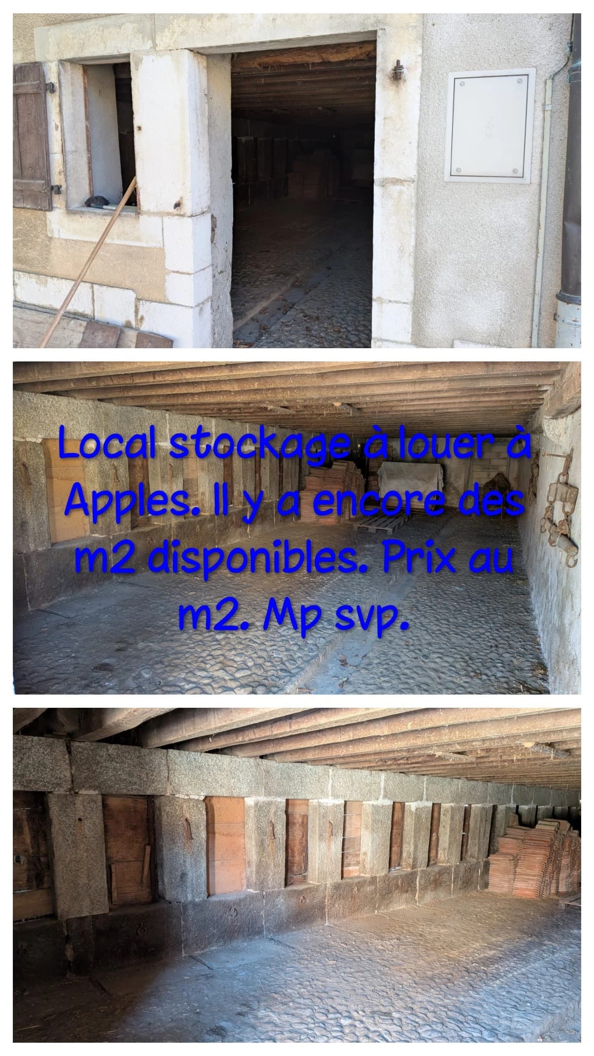 Local stockage à louer à la surface ou au m2 — Hautemorges